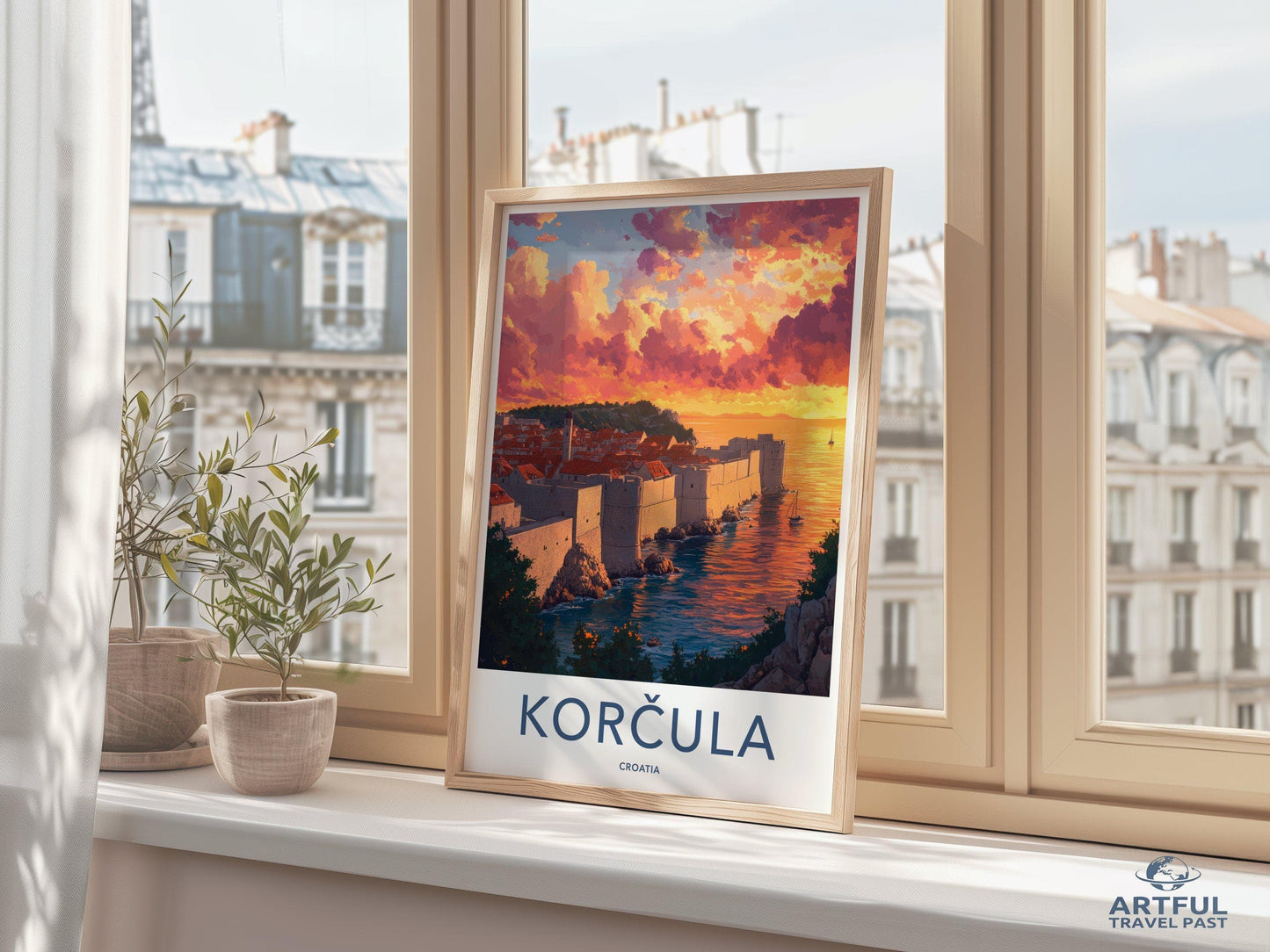 Korcula Poster | Croatia Wall Art | Europe Decor