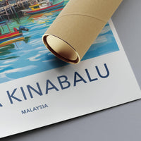 Kota Kinabalu Poster - Malaysia Wall Art