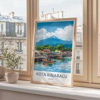 Kota Kinabalu Poster - Malaysia Wall Art