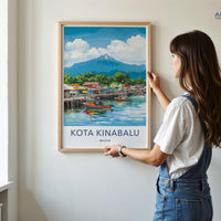 Kota Kinabalu Poster - Malaysia Wall Art