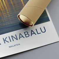 Kota Kinabalu Poster | Malaysia Wall Art | Asia Decor