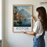 Kotor Poster | Montenegro Wall Art | Europe Decor