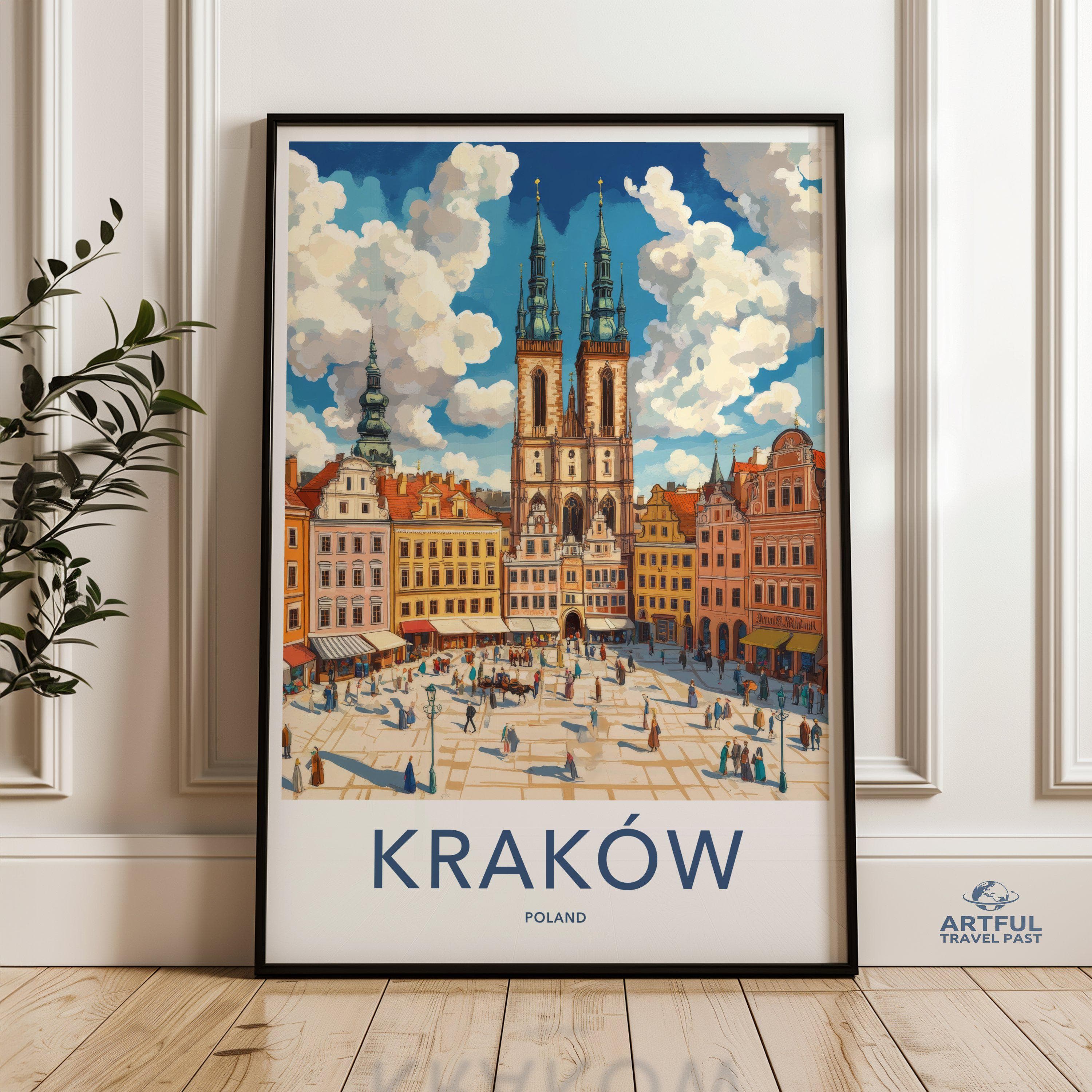 Kraków Poster - Poland Wall Art