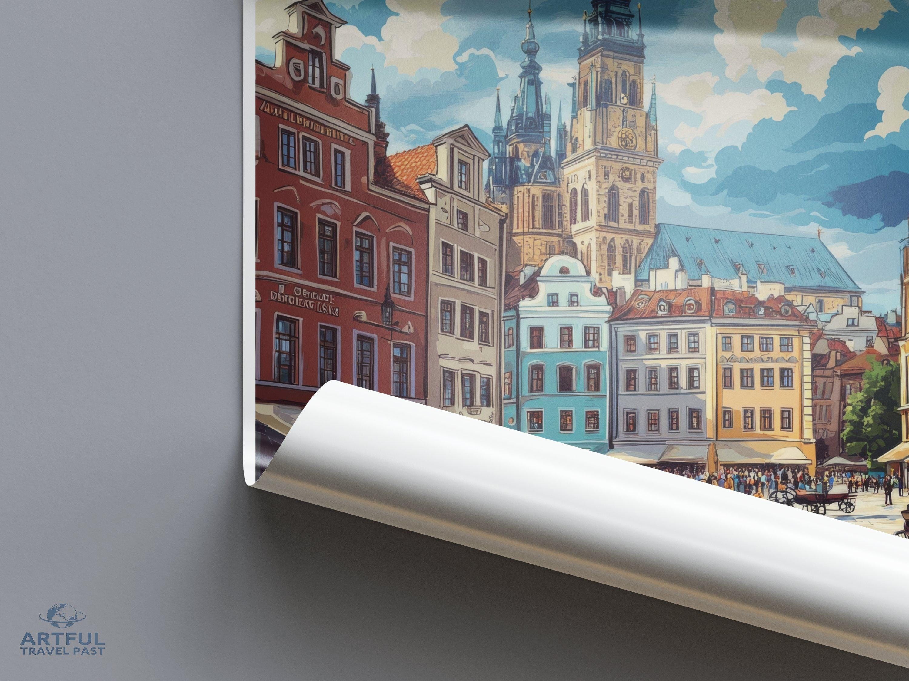 Kraków Poster - Poland Wall Art