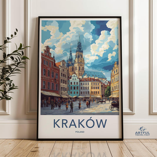 Kraków Poster - Poland Wall Art
