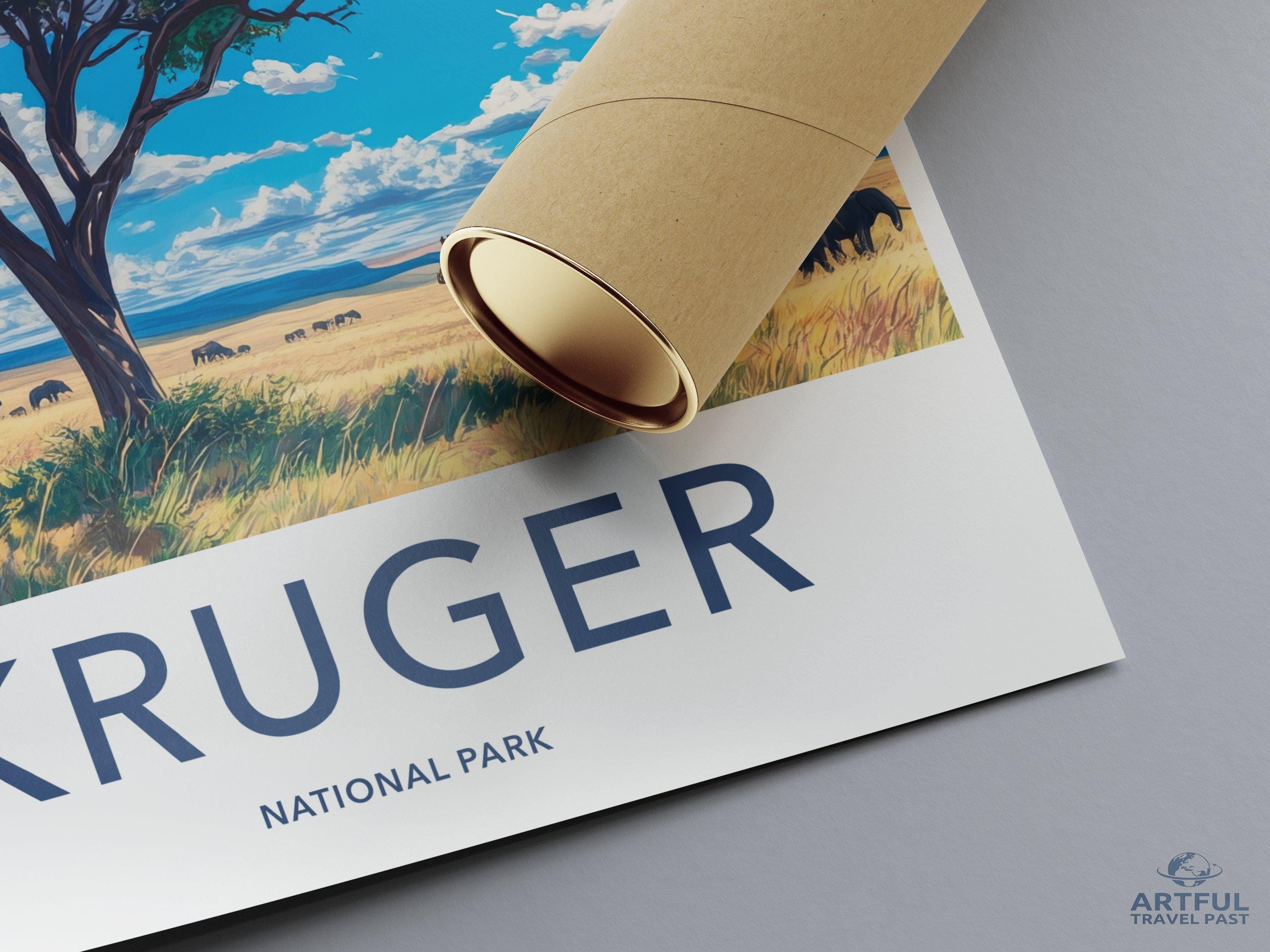 Kruger National Park Poster | South Africa Wall Art