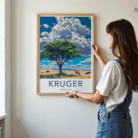 Kruger National Park Poster | South Africa Wall Art