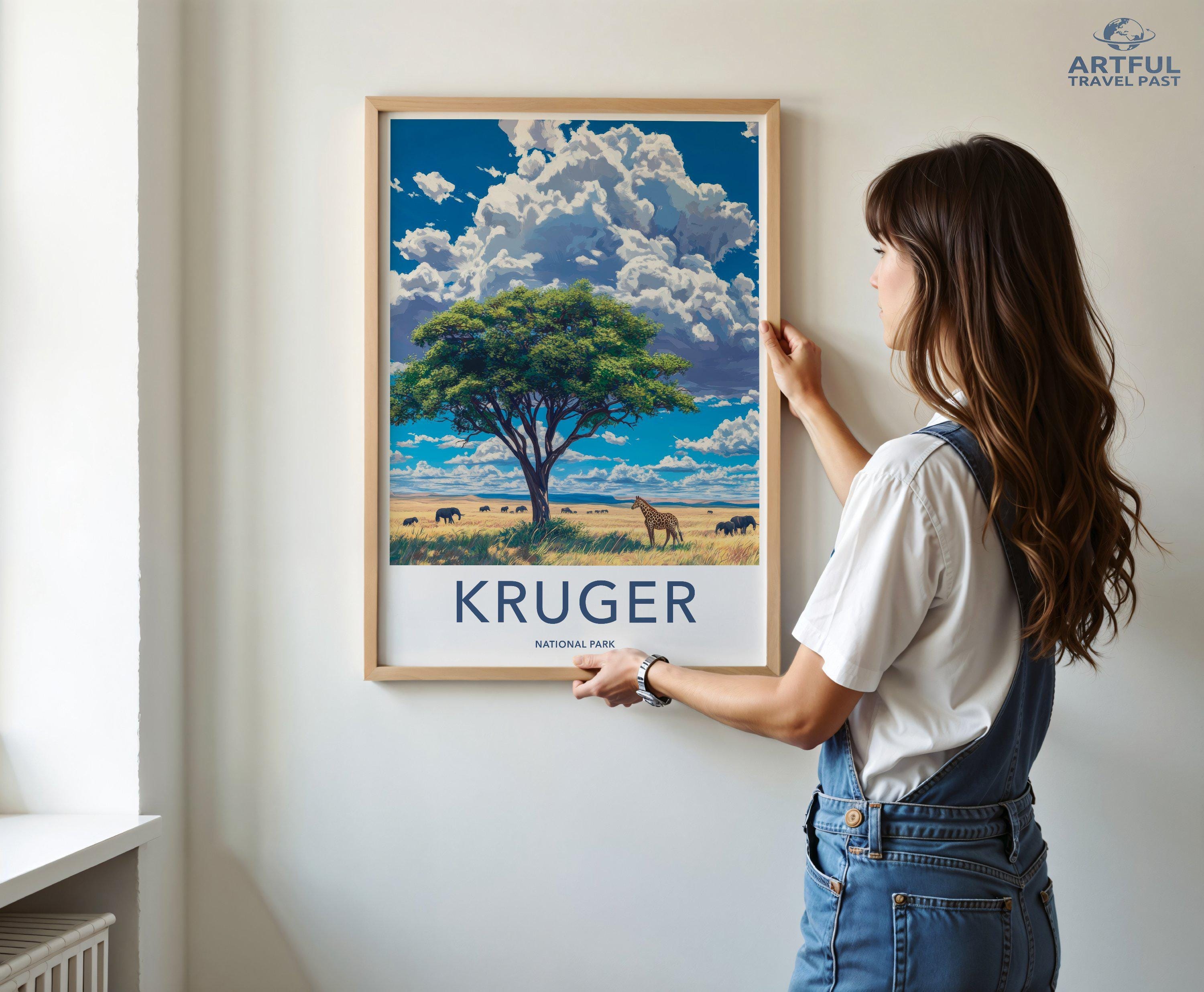 Kruger National Park Poster | South Africa Wall Art