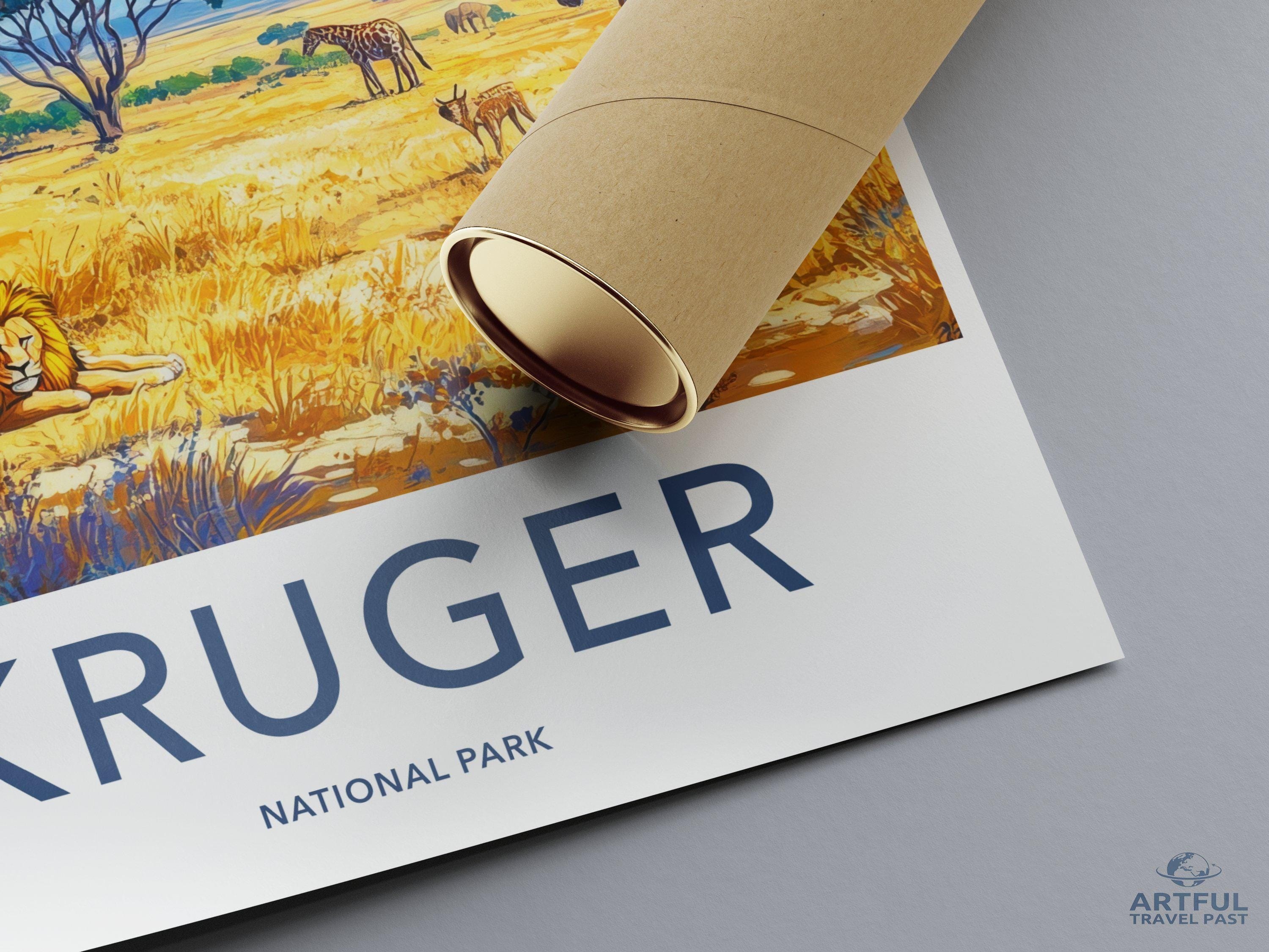 Kruger National Park Poster | South Africa Wall Art