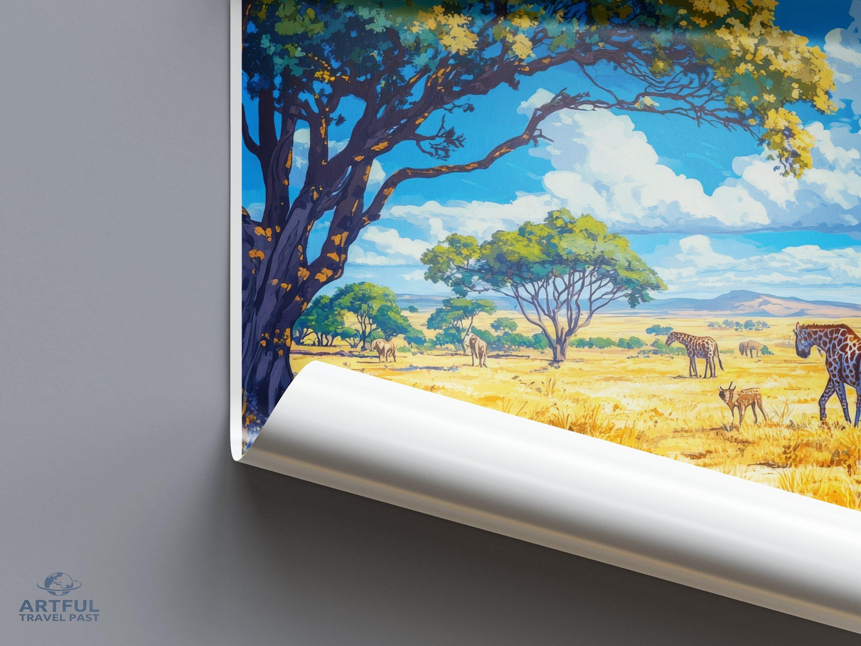 Kruger National Park Poster | South Africa Wall Art