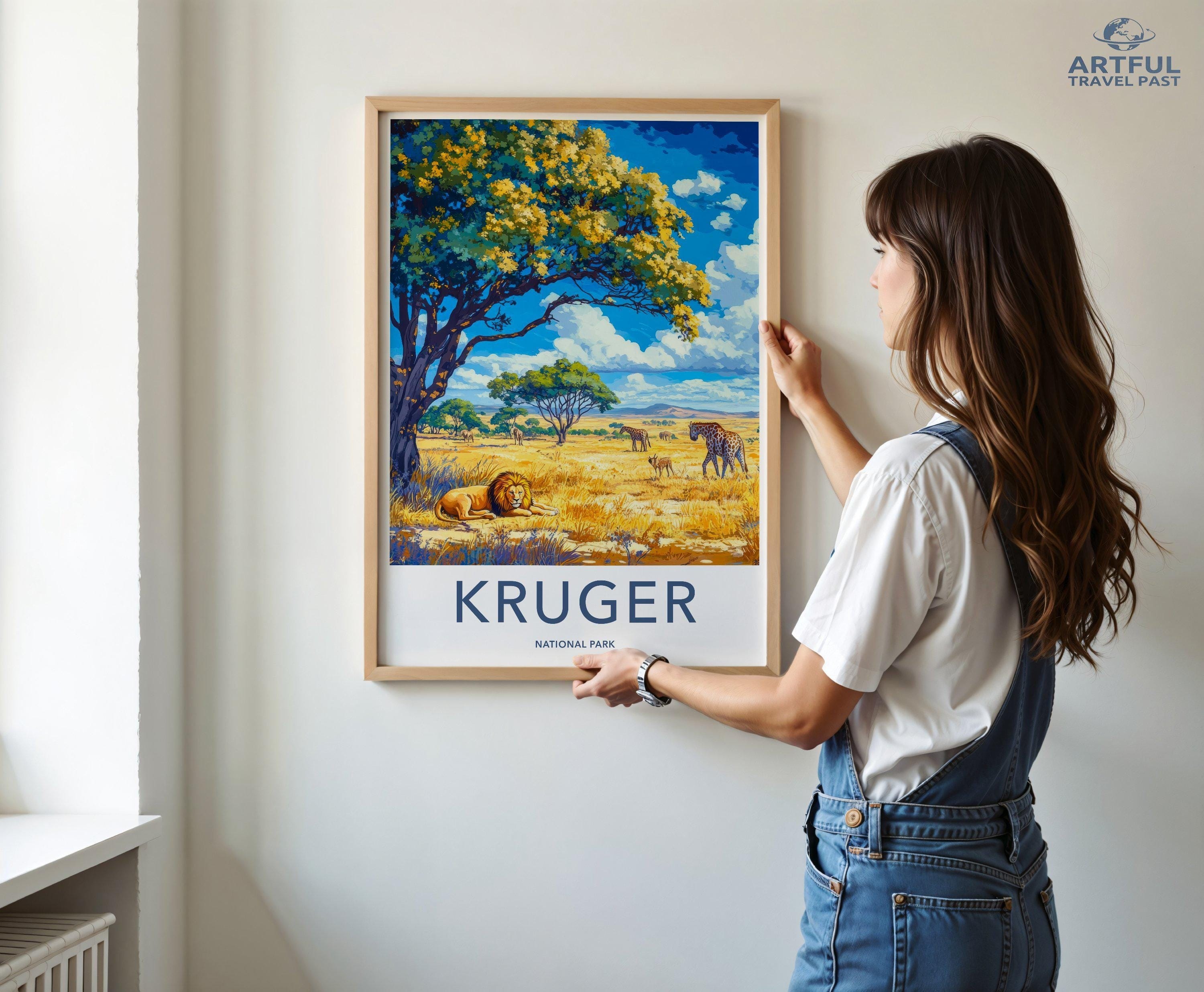 Kruger National Park Poster | South Africa Wall Art