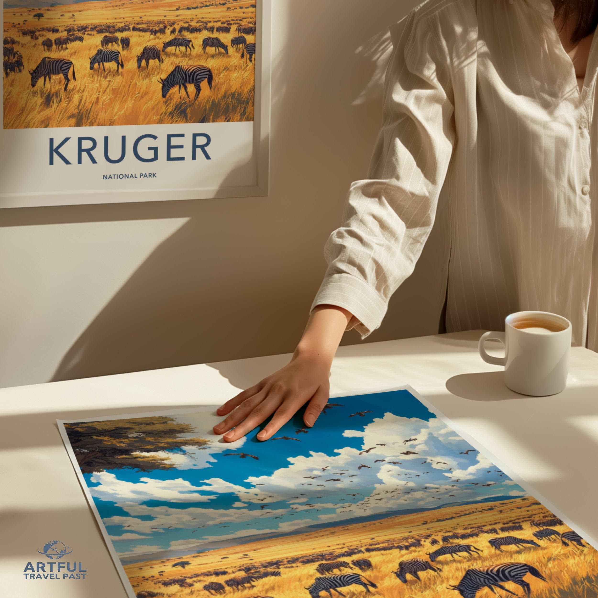 Kruger National Park Poster | South Africa Wall Art