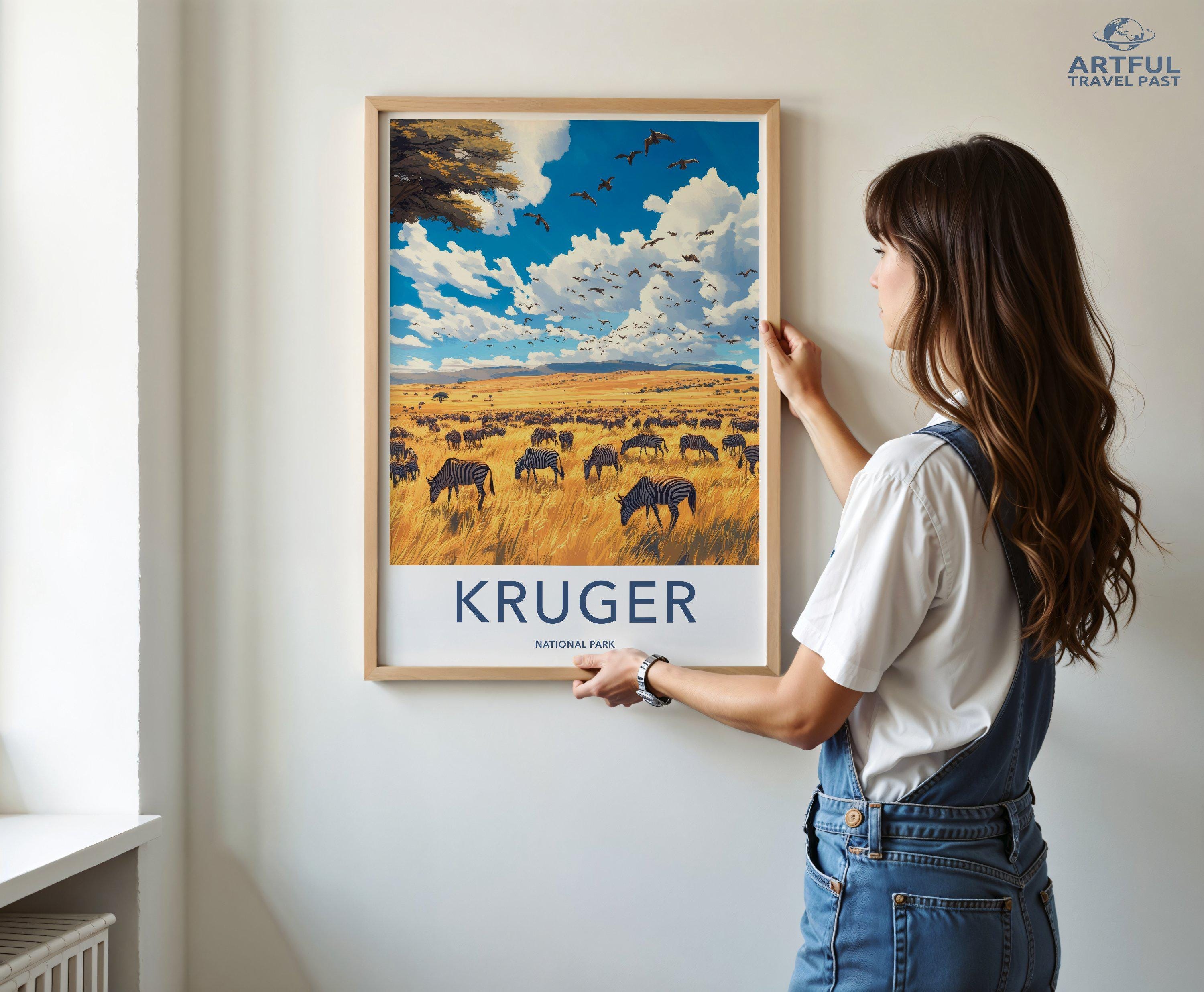 Kruger National Park Poster | South Africa Wall Art