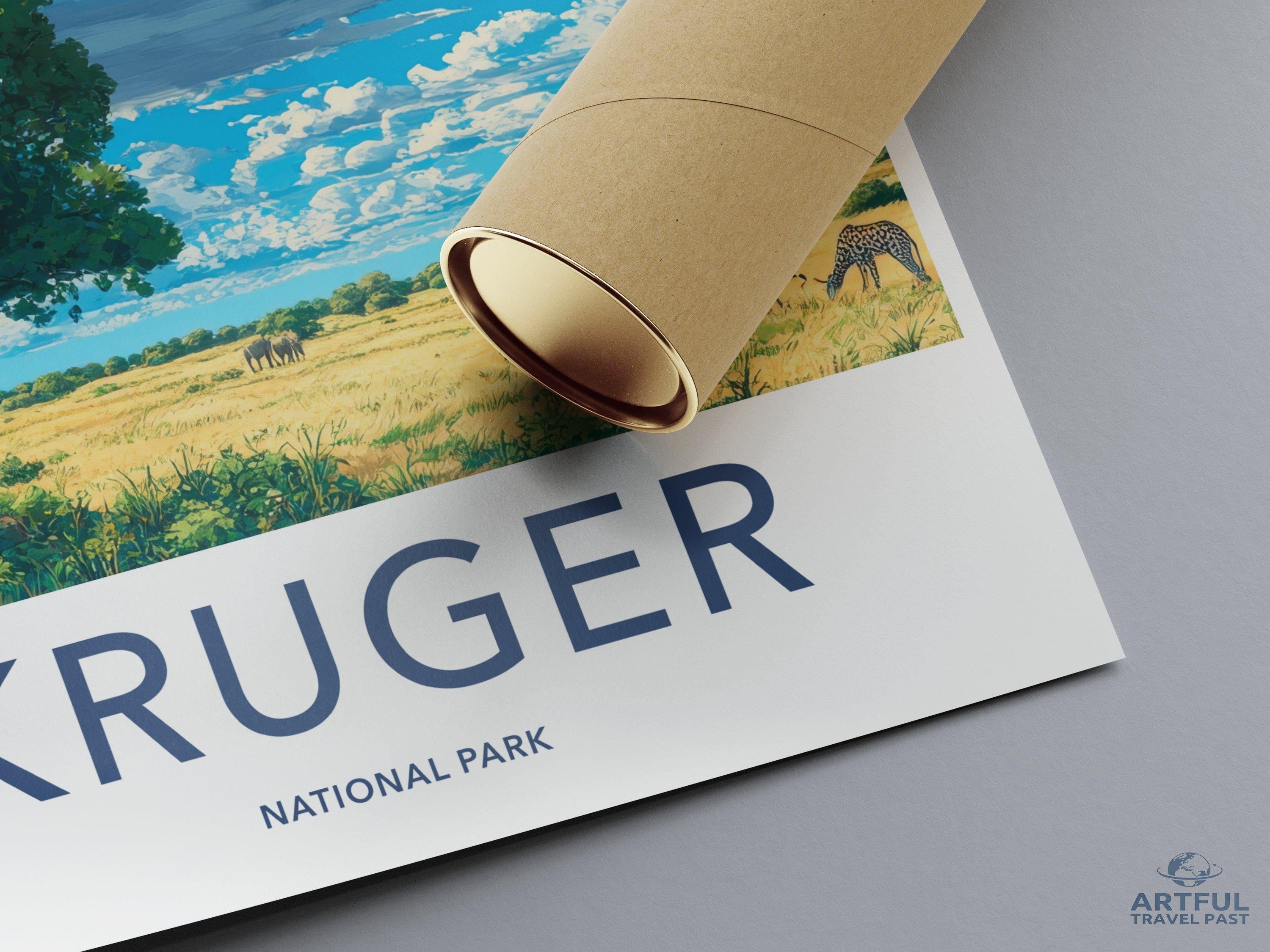 Kruger National Park Poster | South Africa Wall Art