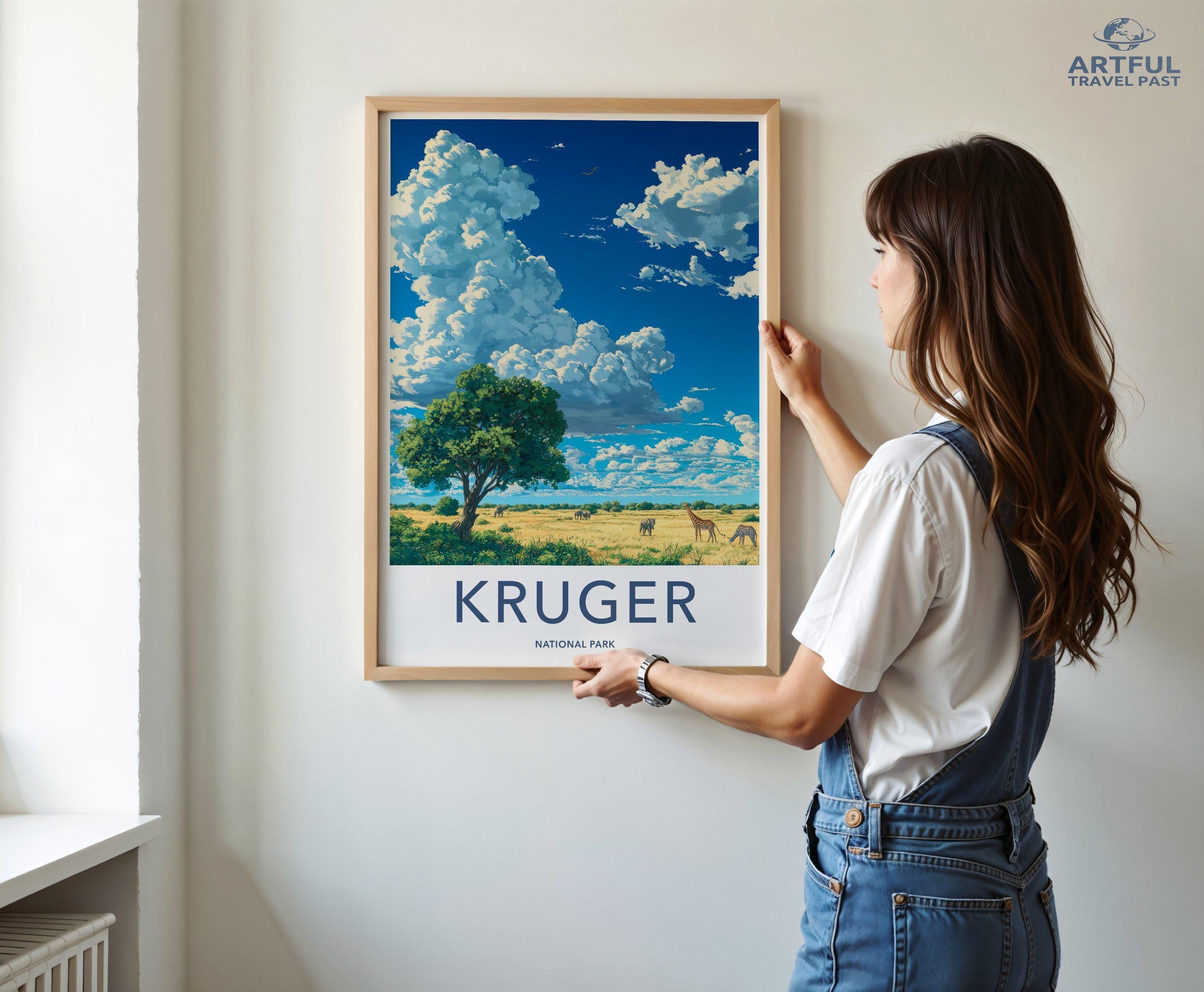 Kruger National Park Poster | South Africa Wall Art