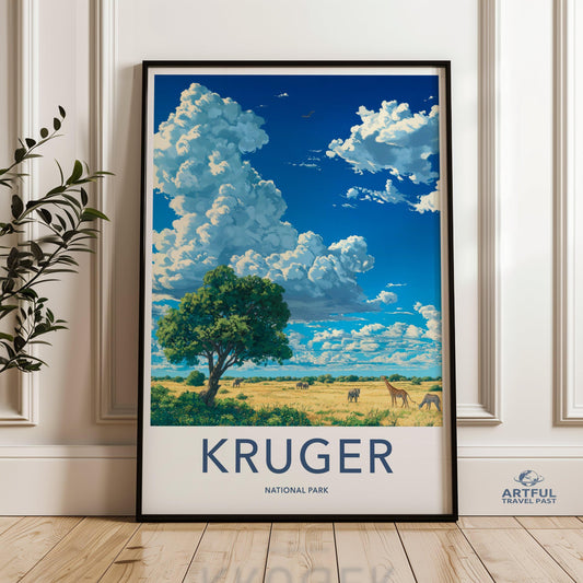 Kruger Park Poster - South Africa Wall Art