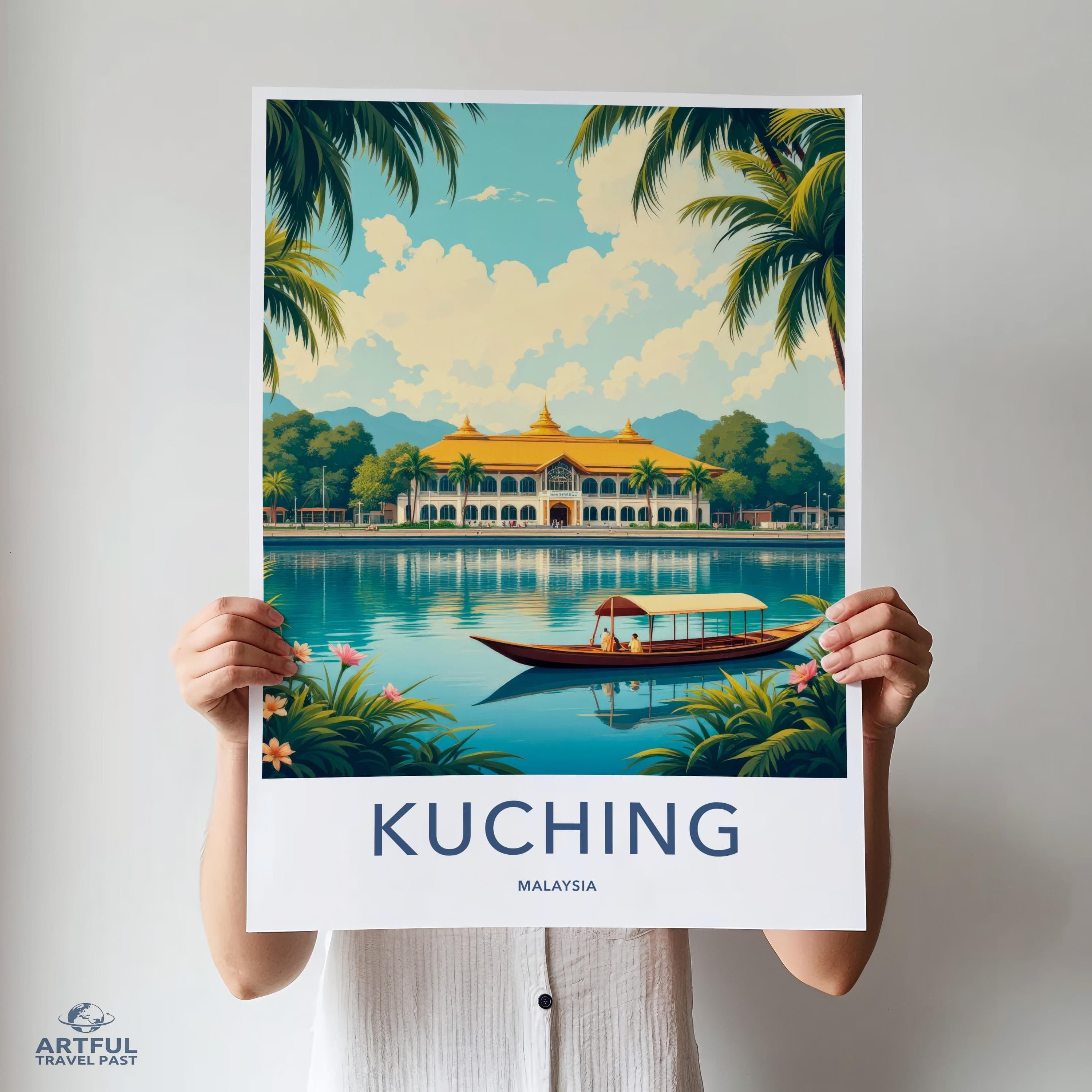 Kuching Poster - Malaysia Wall Art