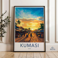 Kumasi Poster - Ghana Wall Art