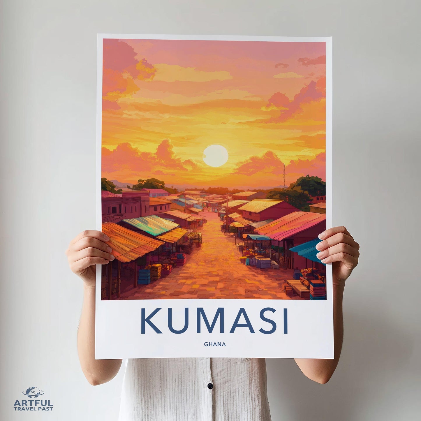 Kumasi Poster - Ghana Wall Art