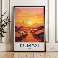Kumasi Poster - Ghana Wall Art
