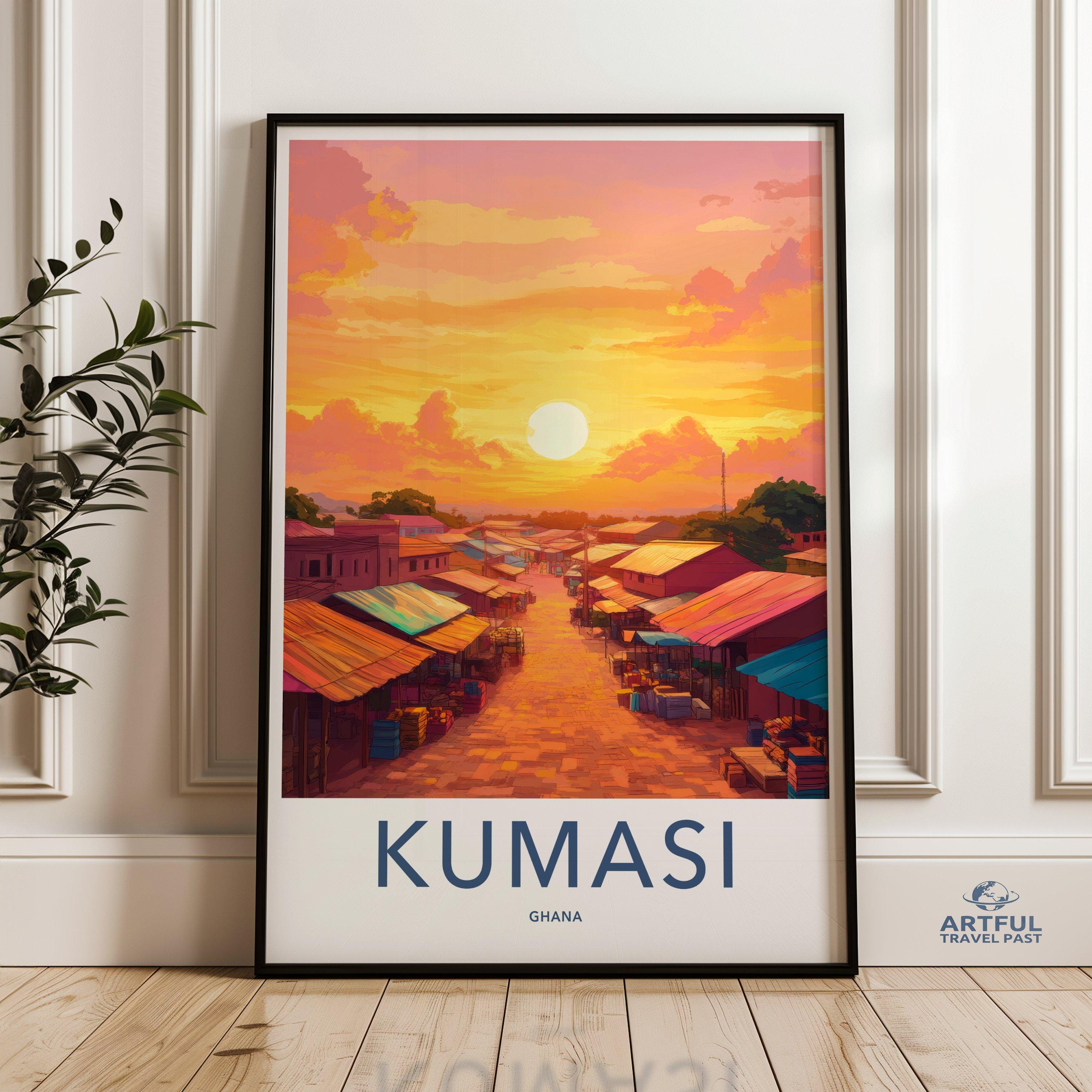 Kumasi Poster - Ghana Wall Art