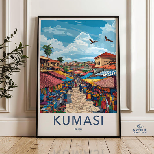 Kumasi Poster - Ghana Wall Art