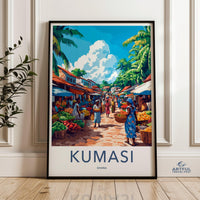 Kumasi Poster - Ghana Wall Art