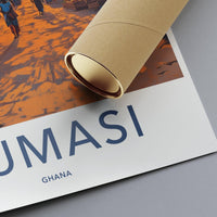 Kumasi Poster - Ghana Wall Art