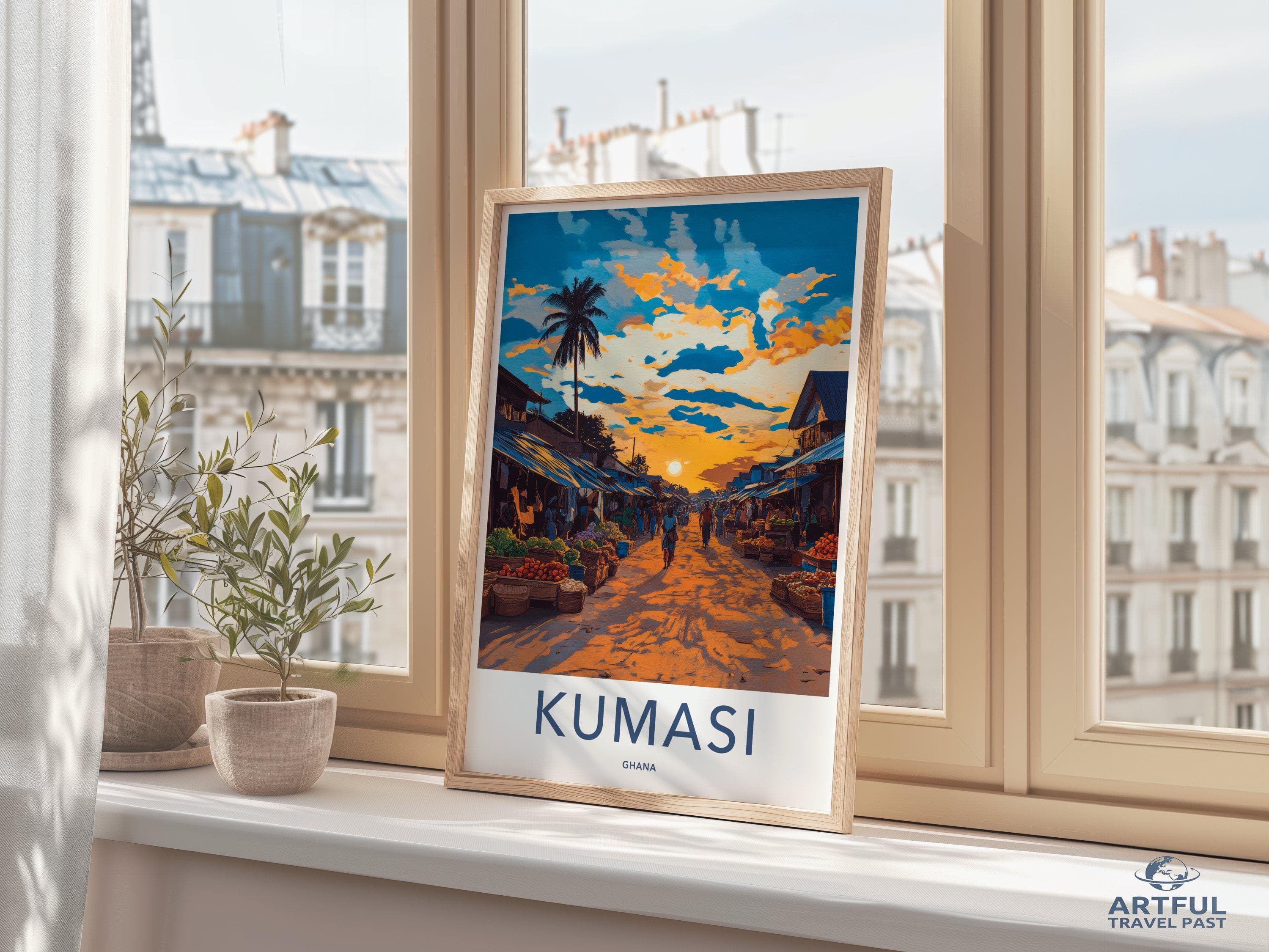 Kumasi Poster - Ghana Wall Art