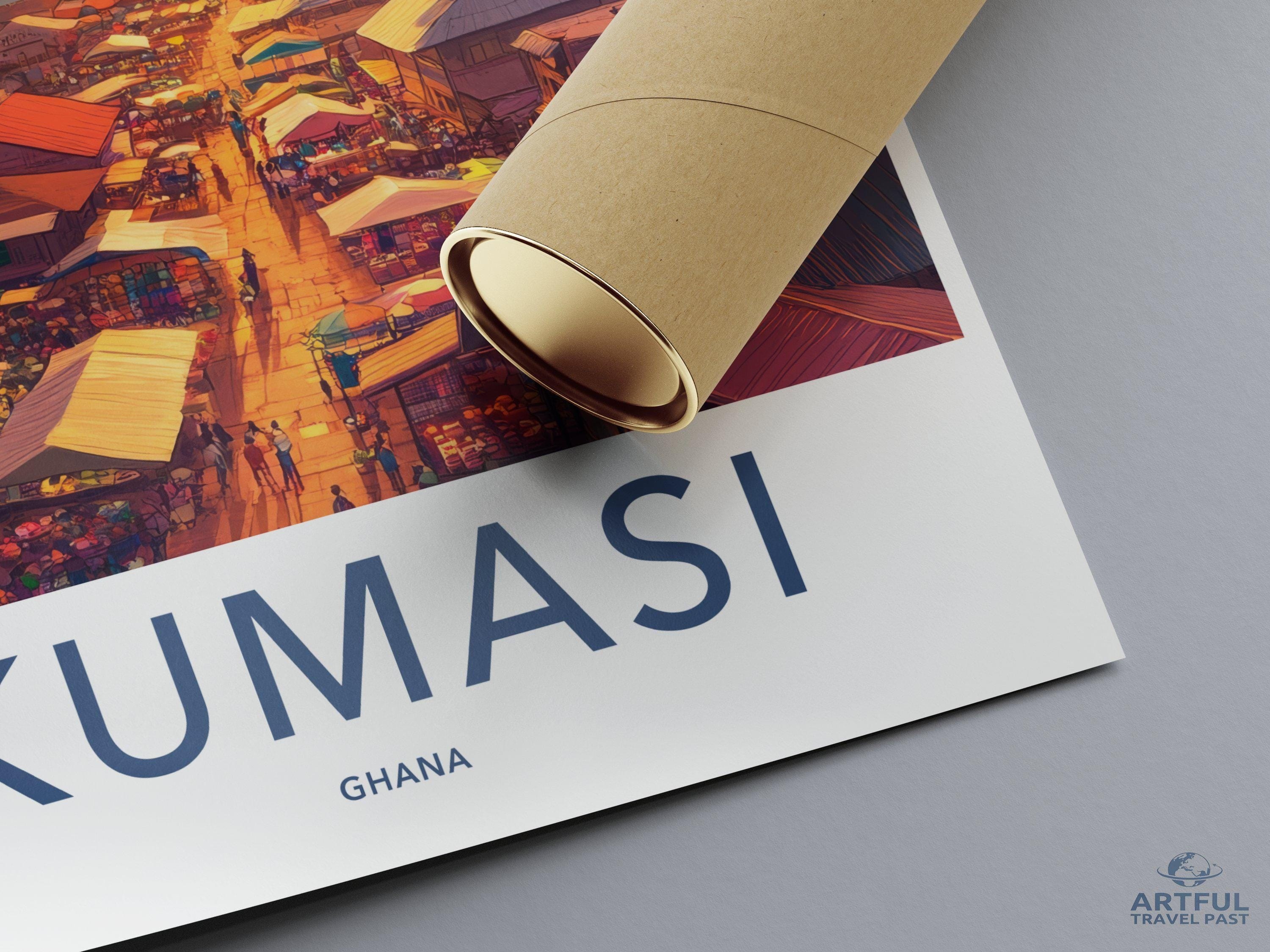 Kumasi Poster | Ghana Wall Art | Africa Decor