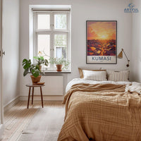 Kumasi Poster | Ghana Wall Art | Africa Decor