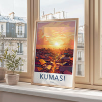 Kumasi Poster | Ghana Wall Art | Africa Decor