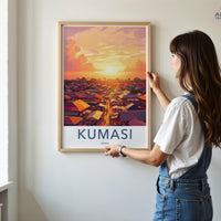 Kumasi Poster | Ghana Wall Art | Africa Decor