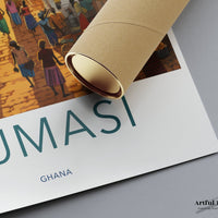 Kumasi Poster | Ghana Wall Art | Africa Decor