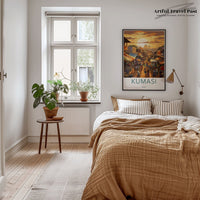 Kumasi Poster | Ghana Wall Art | Africa Decor