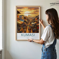 Kumasi Poster | Ghana Wall Art | Africa Decor