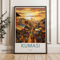 Kumasi Poster | Ghana Wall Art | Africa Decor