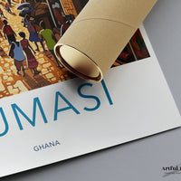Kumasi Poster | Ghana Wall Art | Africa Decor