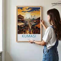 Kumasi Poster | Ghana Wall Art | Africa Decor