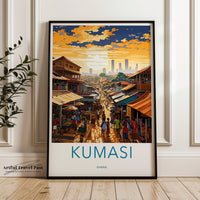Kumasi Poster | Ghana Wall Art | Africa Decor