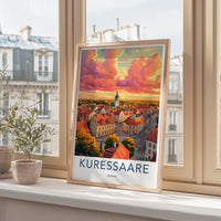 Kuressaare Poster | Estonia Wall Art | Europe Decor