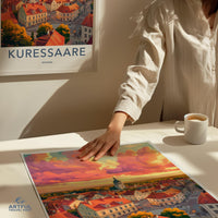 Kuressaare Poster | Estonia Wall Art | Europe Decor