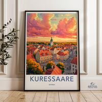Kuressaare Poster | Estonia Wall Art | Europe Decor