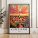 Kuressaare Poster | Estonia Wall Art | Europe Decor