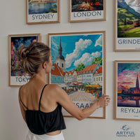 Kuressaare Poster | Estonia Wall Art | Europe Decor