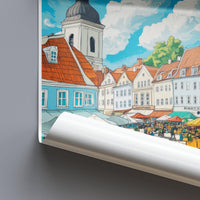 Kuressaare Poster | Estonia Wall Art | Europe Decor