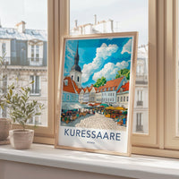 Kuressaare Poster | Estonia Wall Art | Europe Decor