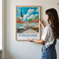 Kuressaare Poster | Estonia Wall Art | Europe Decor