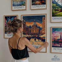 Kyiv Christmas Poster | Ukraine Wall Art | Europe Decor