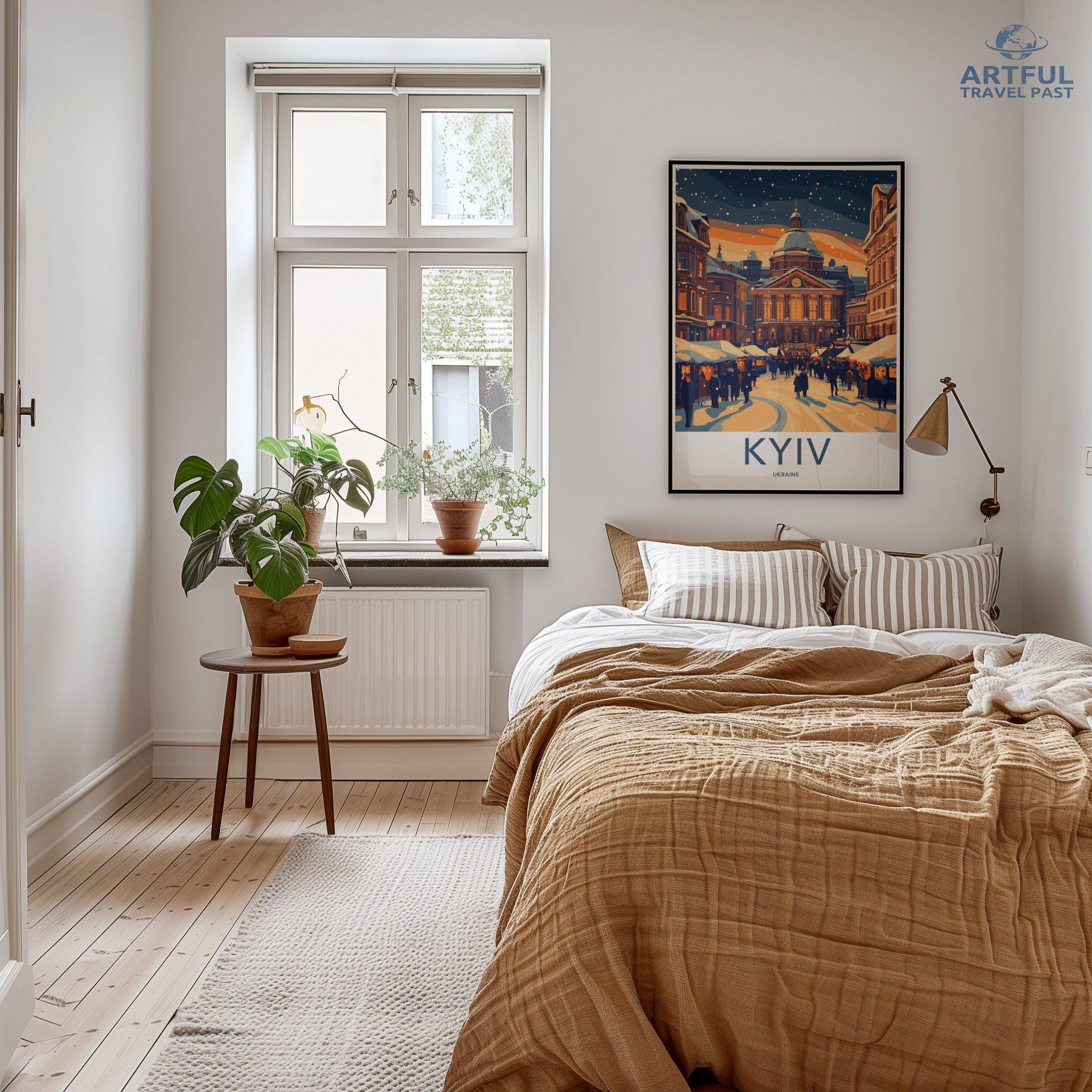 Kyiv Christmas Poster | Ukraine Wall Art | Europe Decor